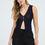 Thumbnail: V neck front button crochet knit vest