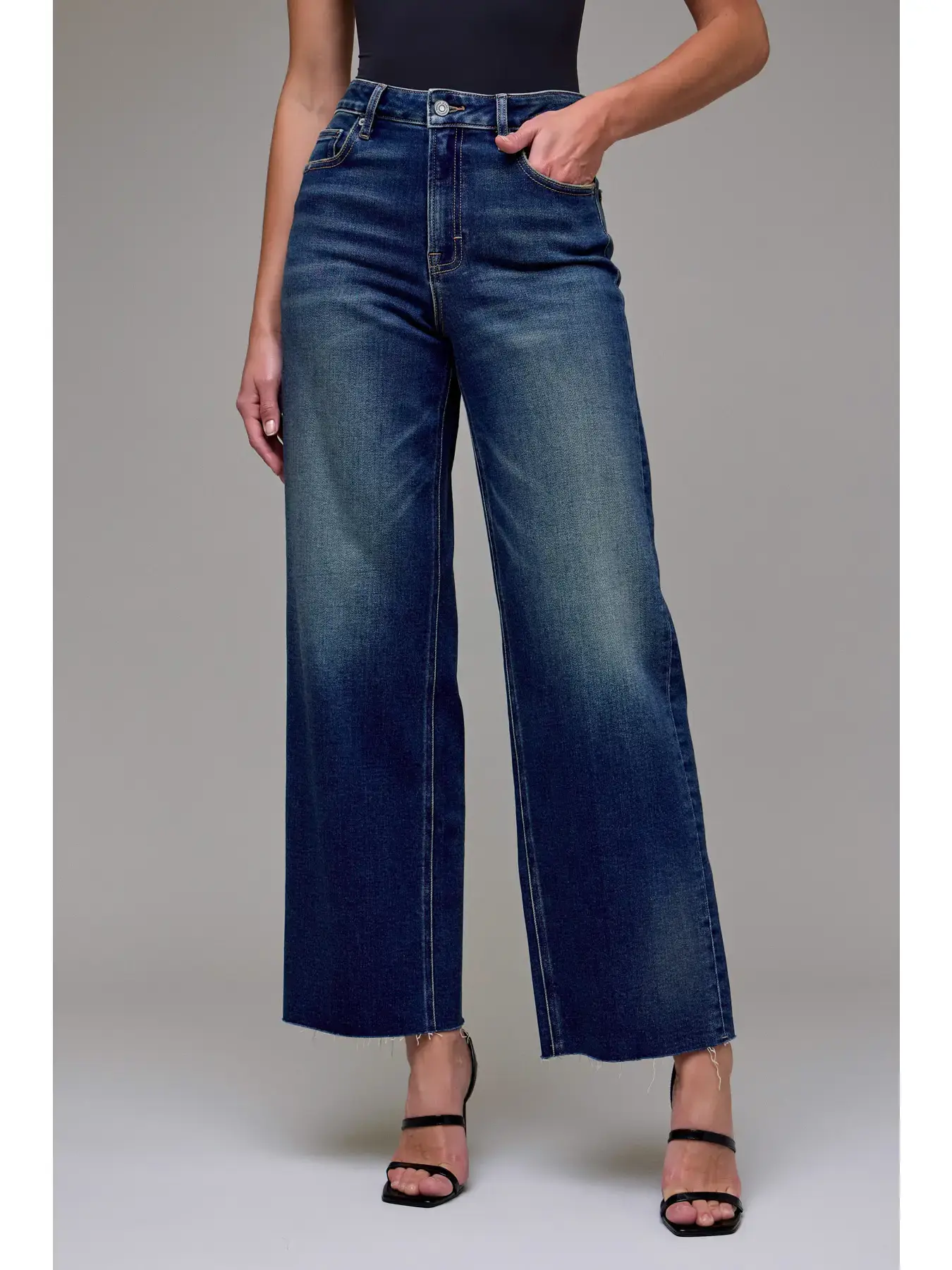 Hidden Dark Vintage High Rise Dad Basic Jean 