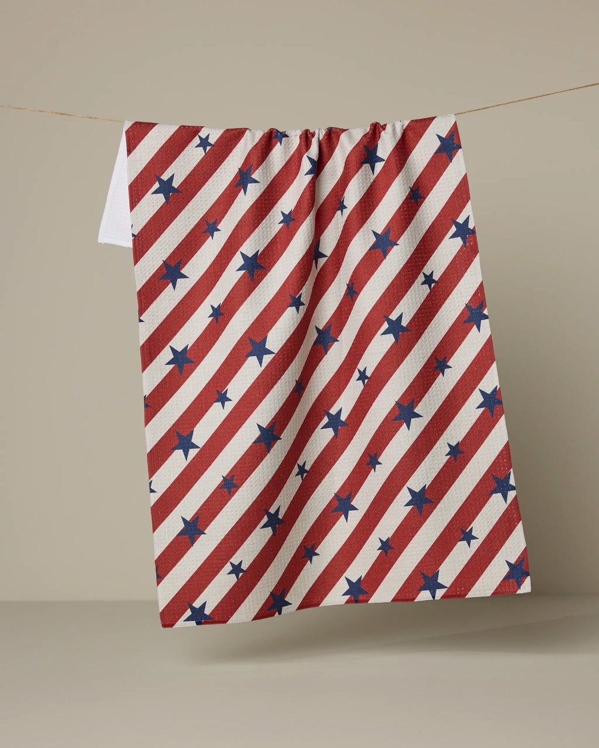 Geometry Patriotic Stripe Kitchen Towel
