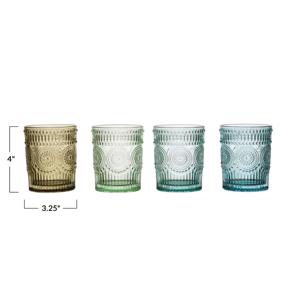 Thumbnail: Embossed Drinking Glass Cup