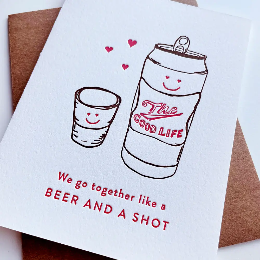Beer & Shot Card
