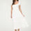 Thumbnail: Front half button short sleeve midi dress