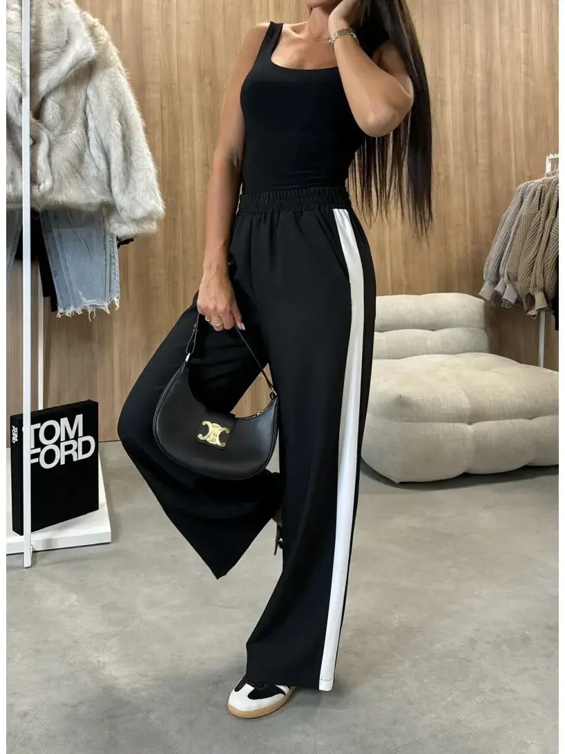Black White Trousers 