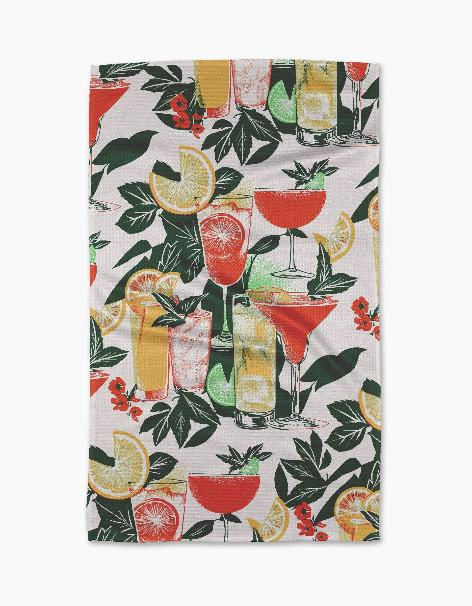 Geometry Summer Refreshments Kitchen Towel