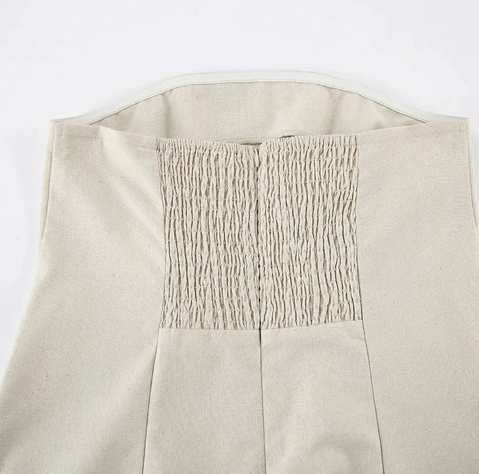 Thumbnail: Strapless Maxi Dress, Khaki