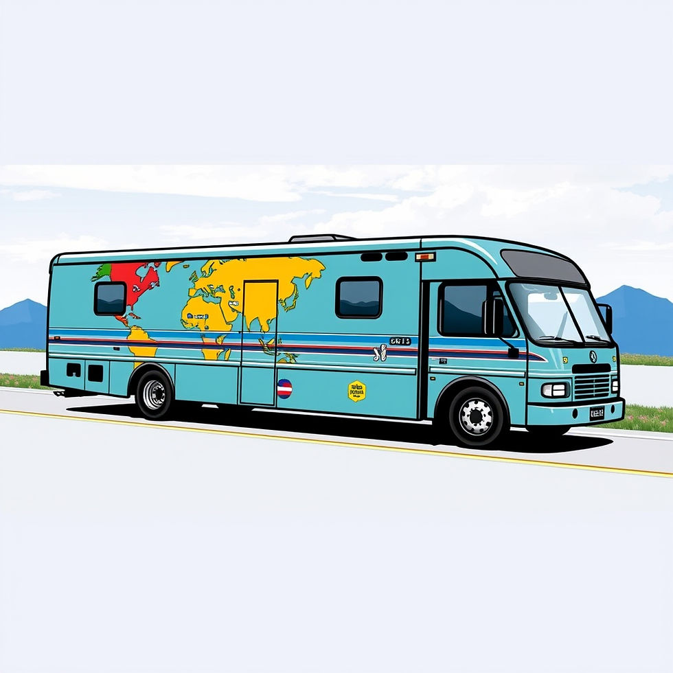 Alt GCPTALKS Global Liaison Convoy charitable tour bus