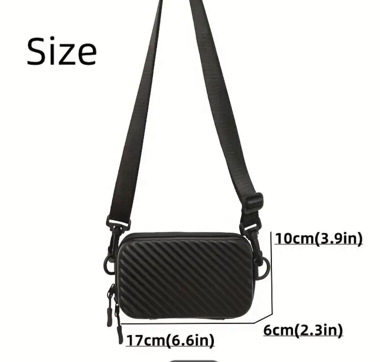Sleek Waterproof Mini Shoulder Bag: Stylish, Compact & Versatile for Men - Ideal