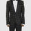 Thumbnail: Dot Patterned Slim Fit Black Men Prom Blazer