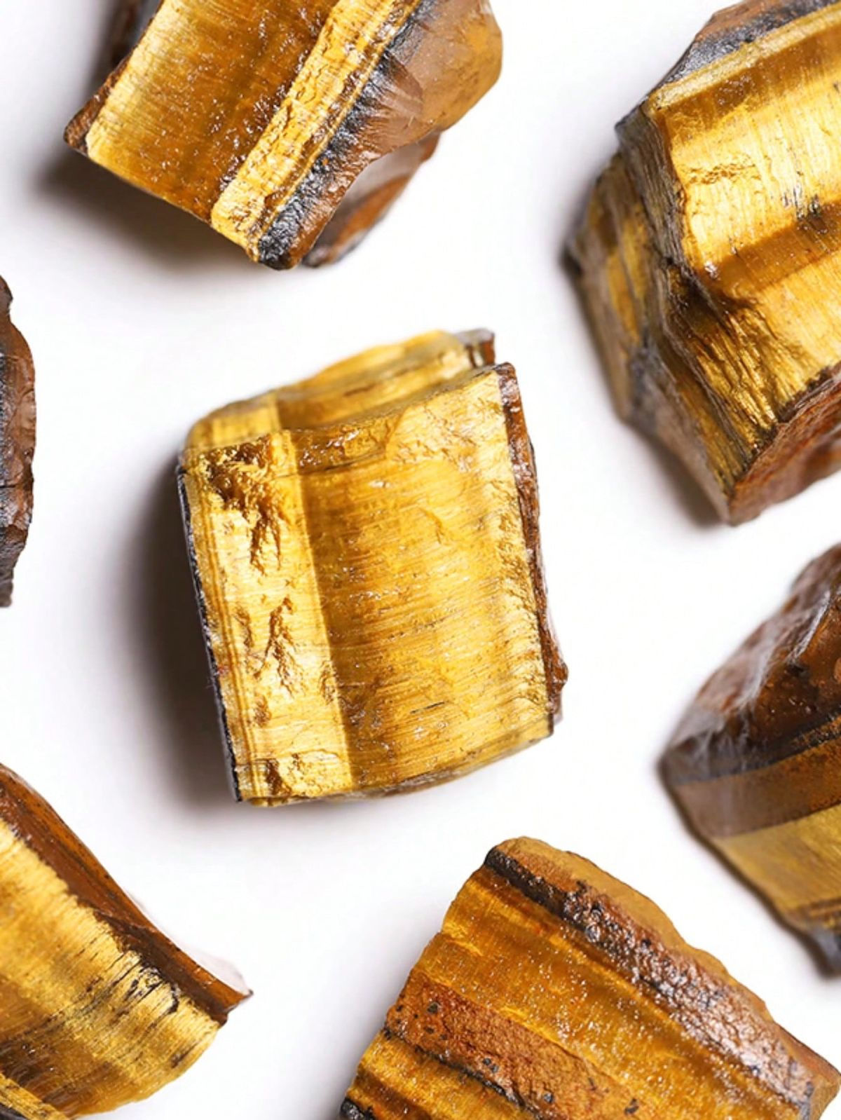 Olho de tigre natural bruto - proteção e conexão - 20 a 30g