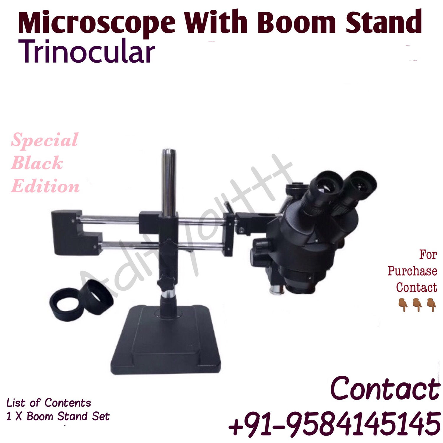 Trinocular with Boom stand 