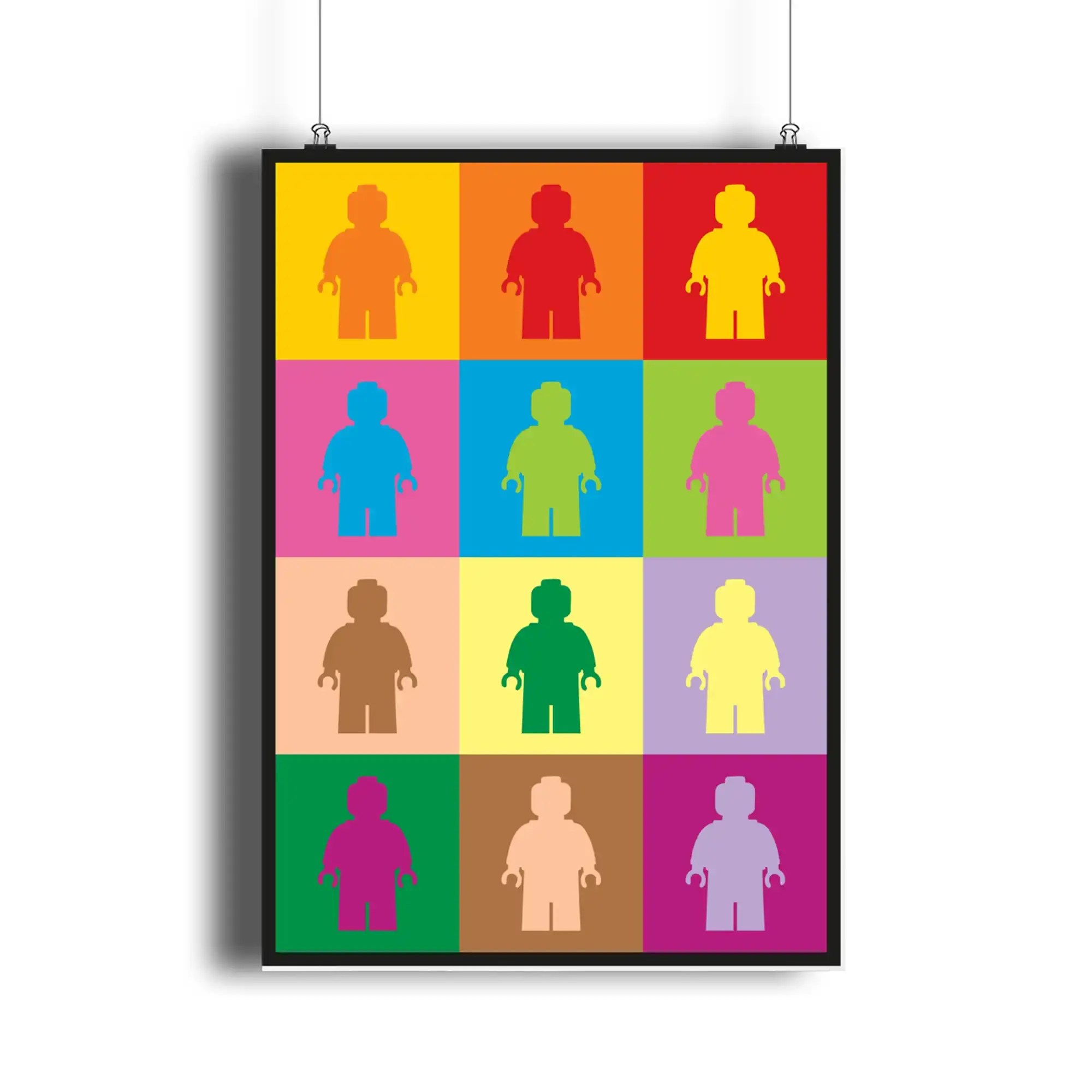 hanging Lego Wall Art - pop art print
