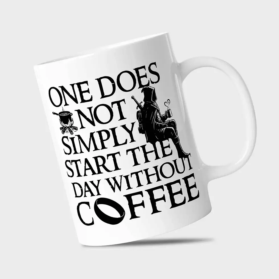 Thumbnail: Lord Of The Rings Coffee Mug angled view