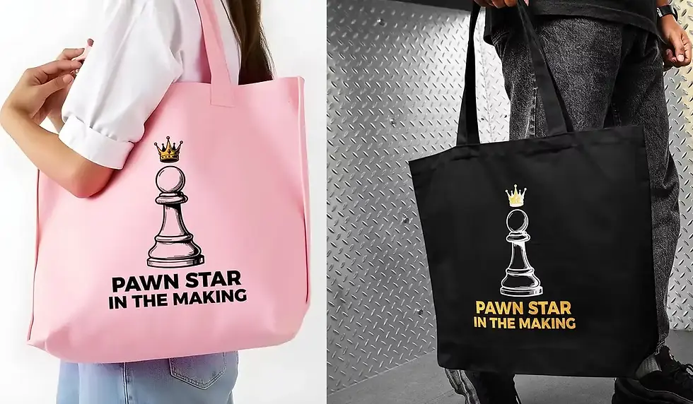 funny chess tote bag - geek gift