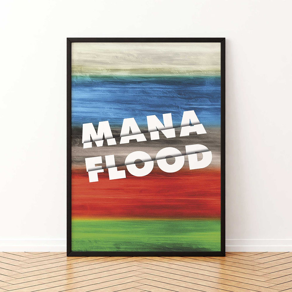 Thumbnail: MTG wall art - mana flood - A1