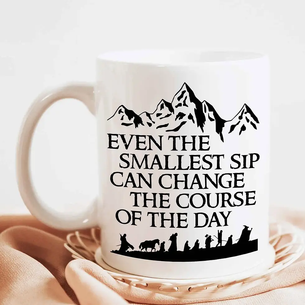 Thumbnail: LOTR mug boho style