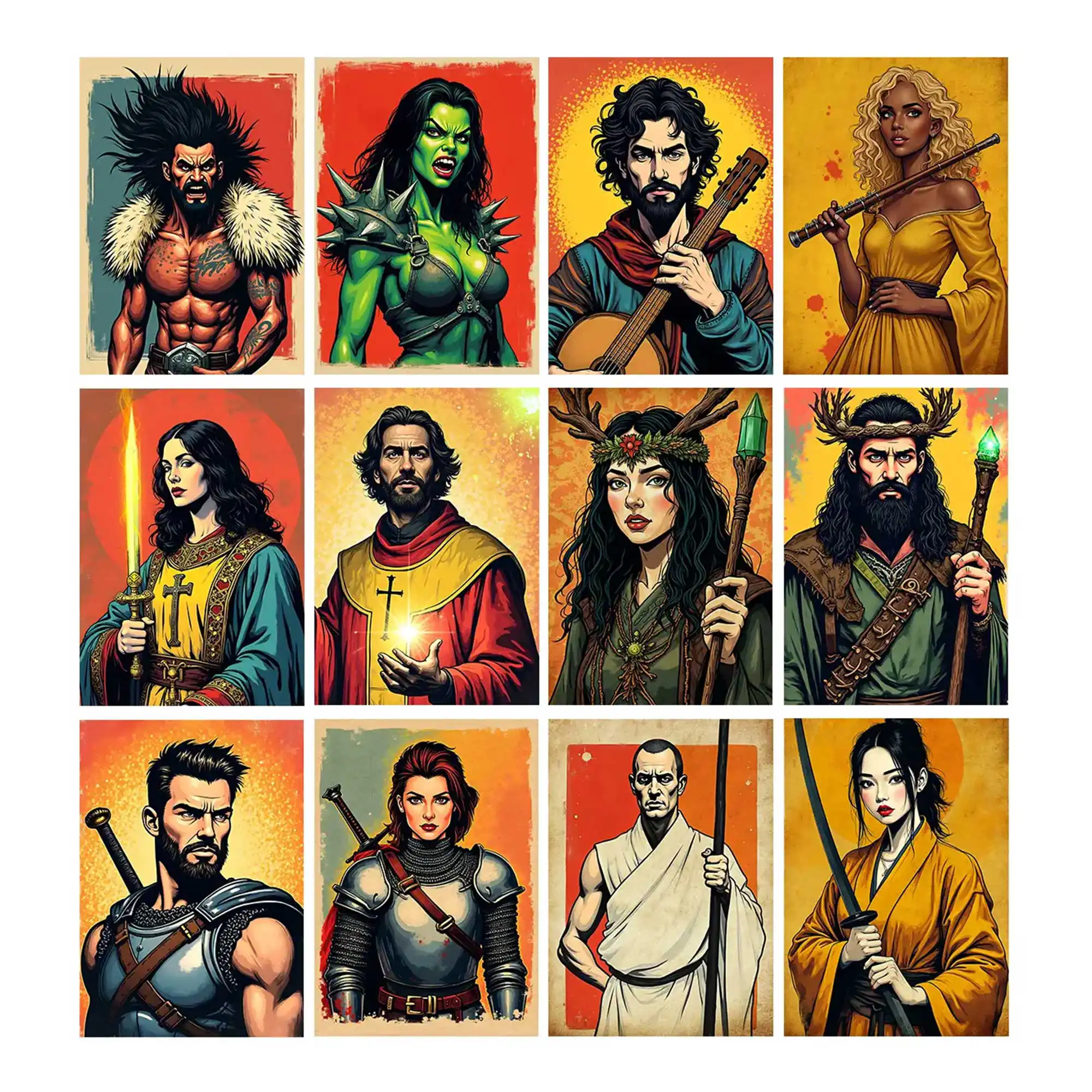 dungeons and dragons character sheets - character portraits