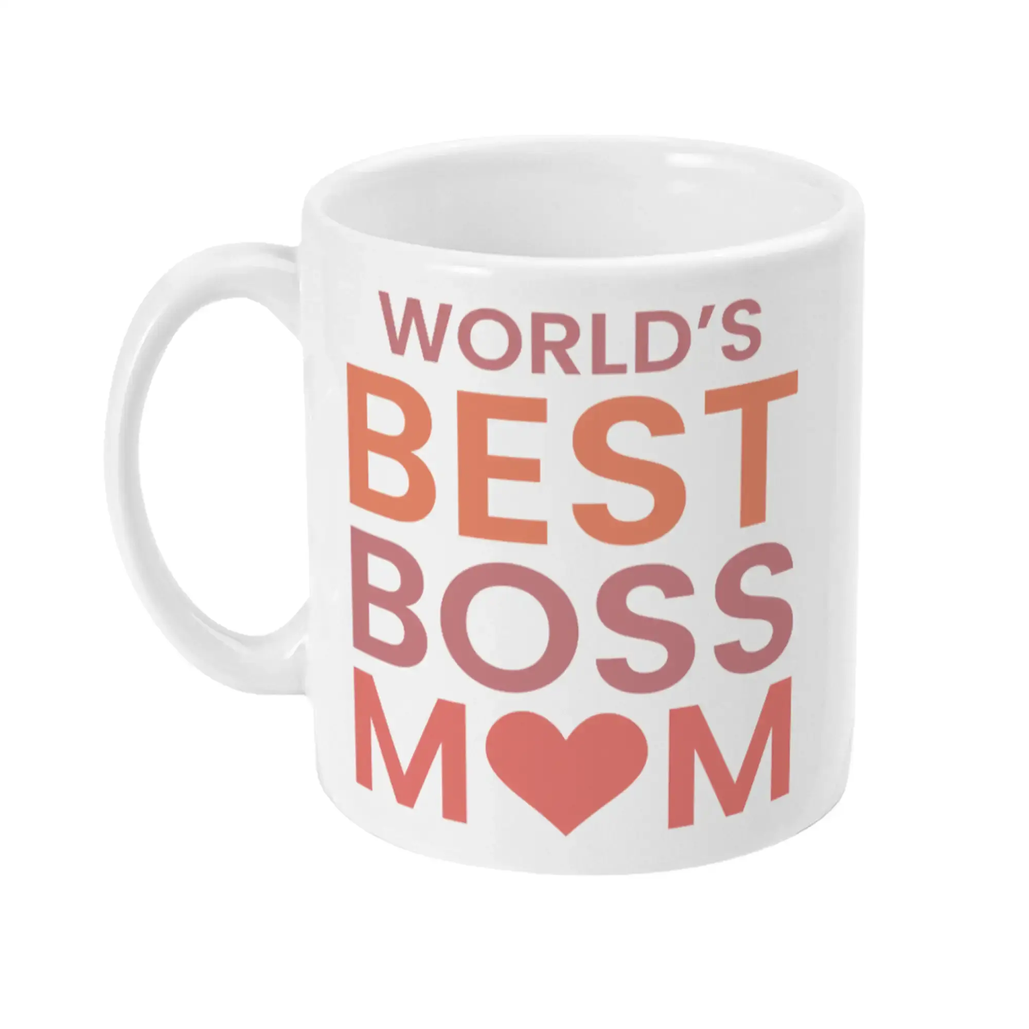 Mothers Day Gift - Boss Mum Mug left view