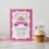 Thumbnail: Princess Party Thank You Card - editable template - cupcake