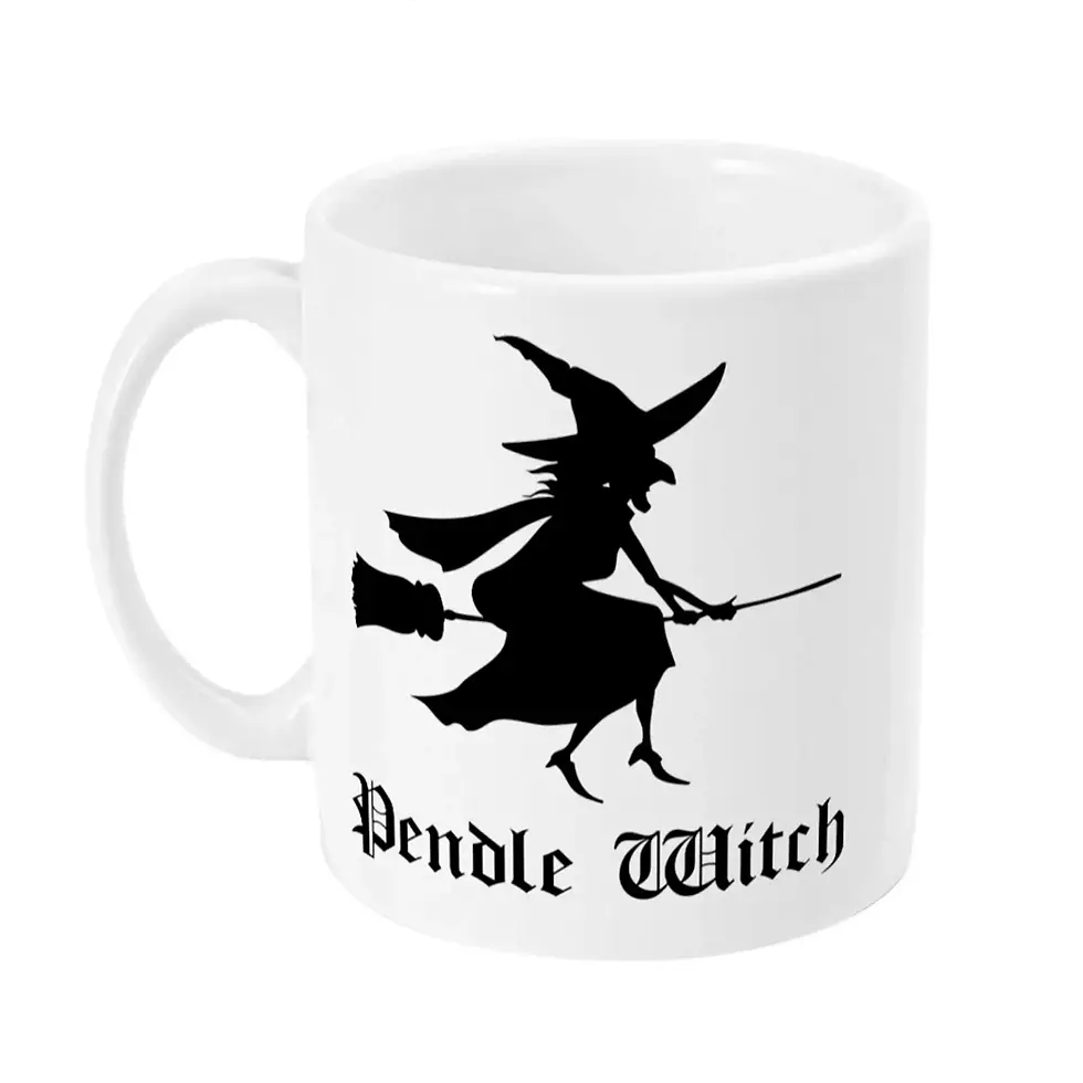 Pendle witch mug left facing view