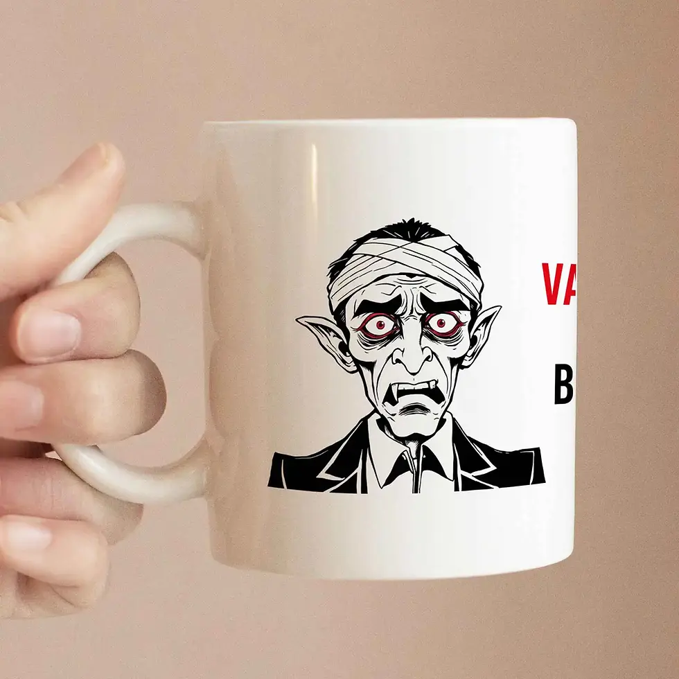 hand holding a MTG Mug - Vampire Deck by the handle