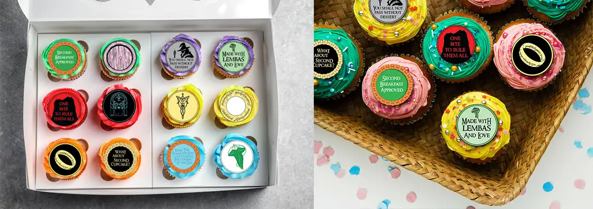 lord of the rings cupcake toppers
