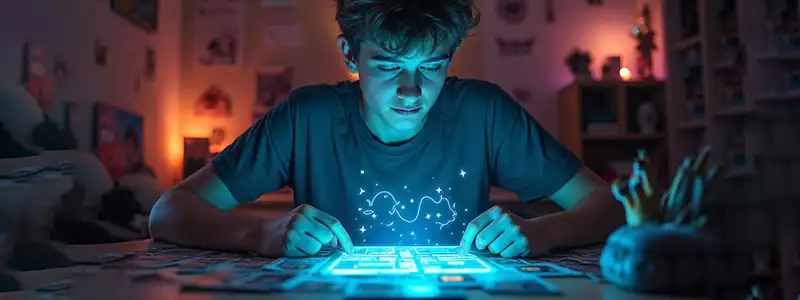 boy exploring fandom online