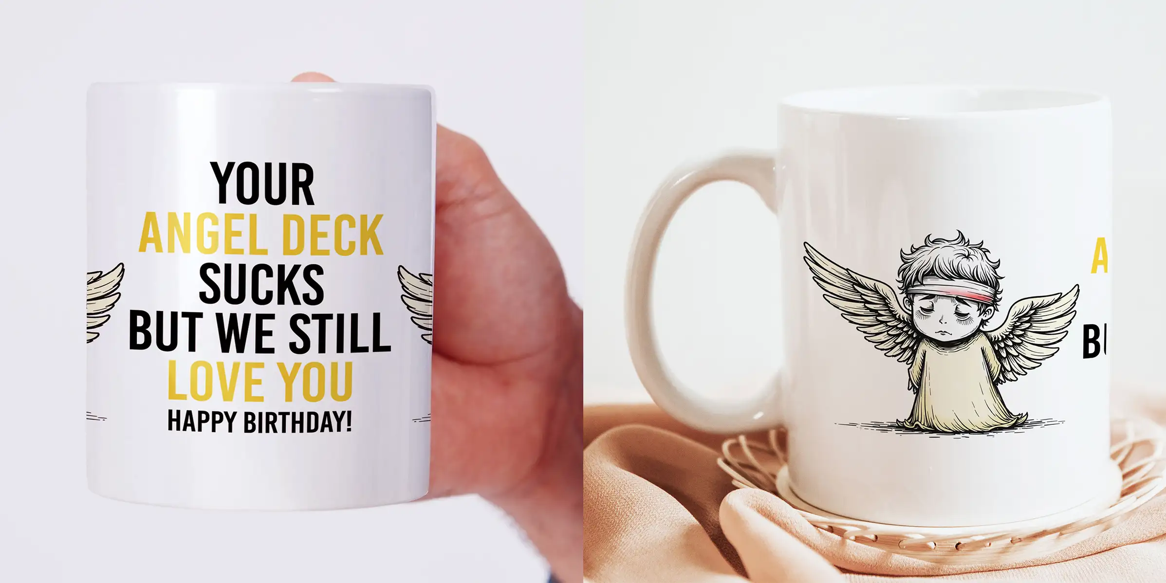 Magic the gathering mug - angel deck