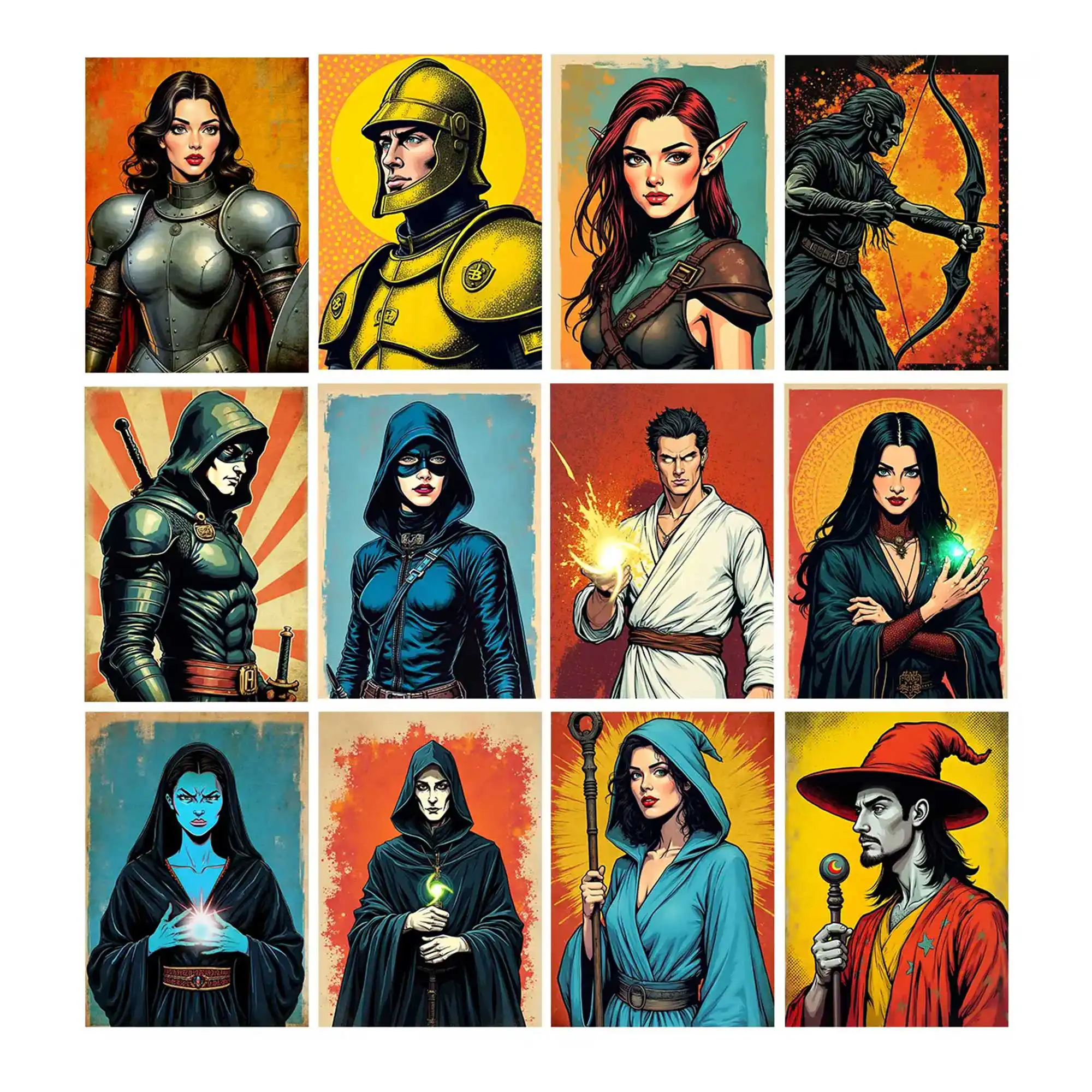 dungeons and dragons character sheets - character portraits