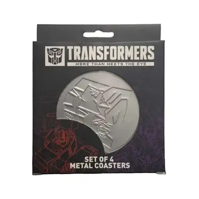 Transformers metal coaster set