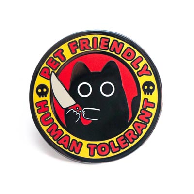 geeky enamel pin badge