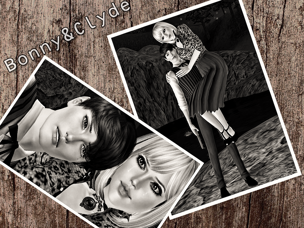 Миниатюра: Pose set "Bonny & Clyde"