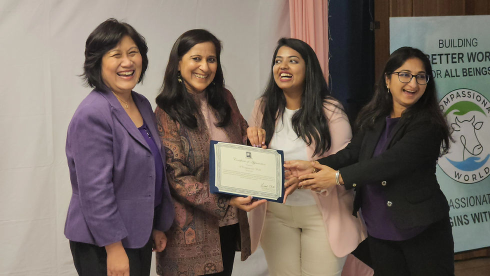 Team ACW at our International Women’s Day Event, with Mayor Chao left-most