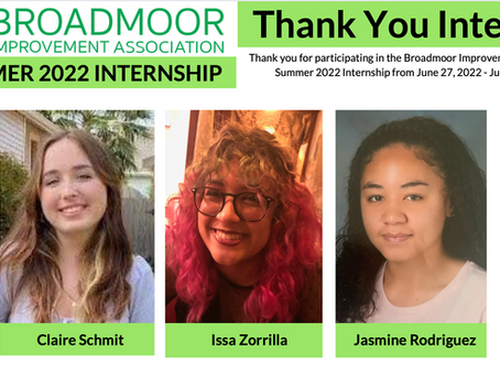 The BIA thanks SUMMER 2022 INTERNSHIP Interns!