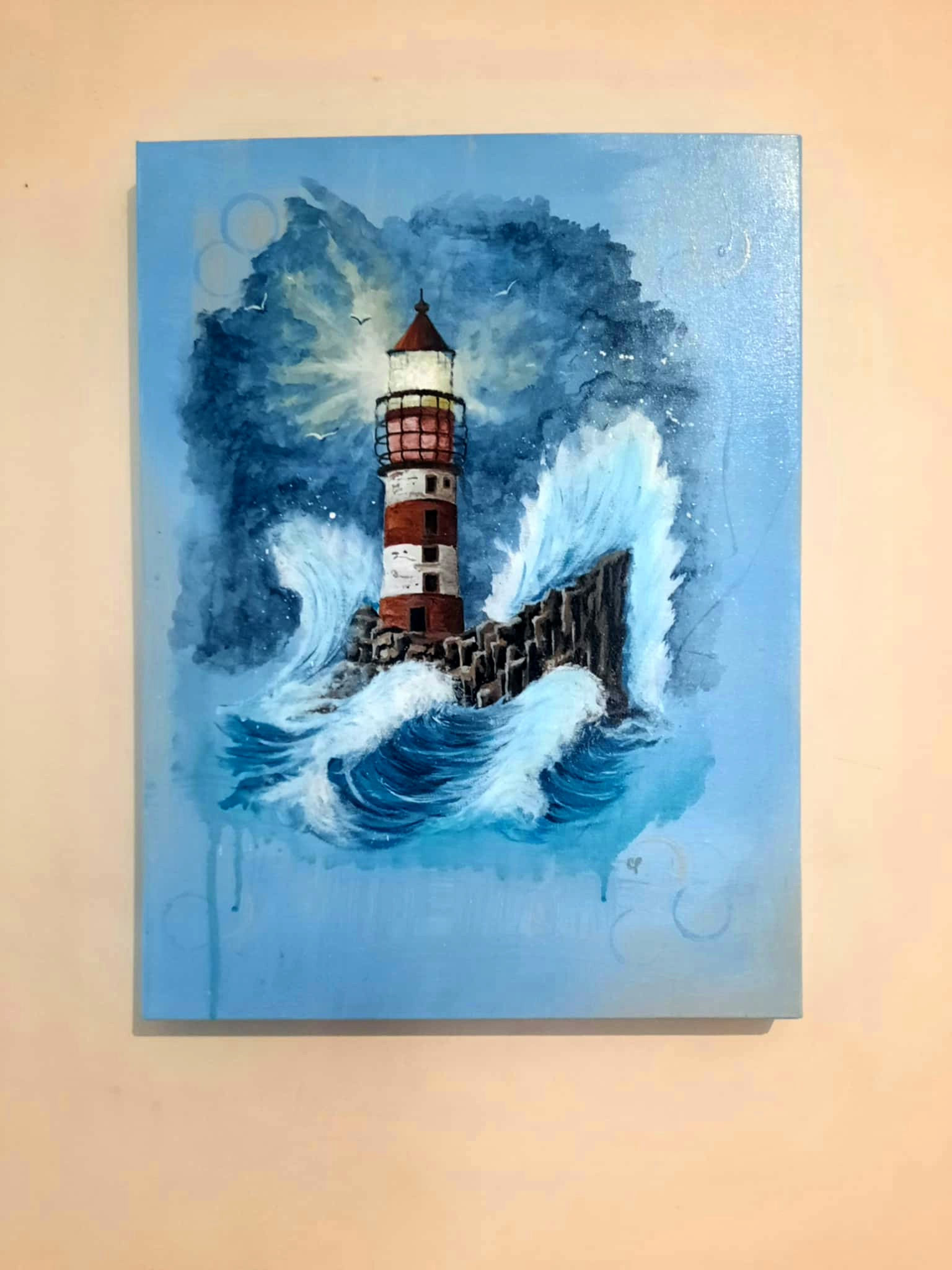 Repère dans la tempête, 24x18" ***VENDU ***