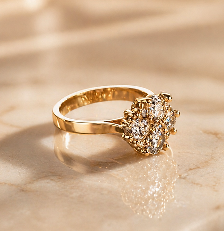 Diamond engagement ring product photography by Irish jeweller Gregory Lafford