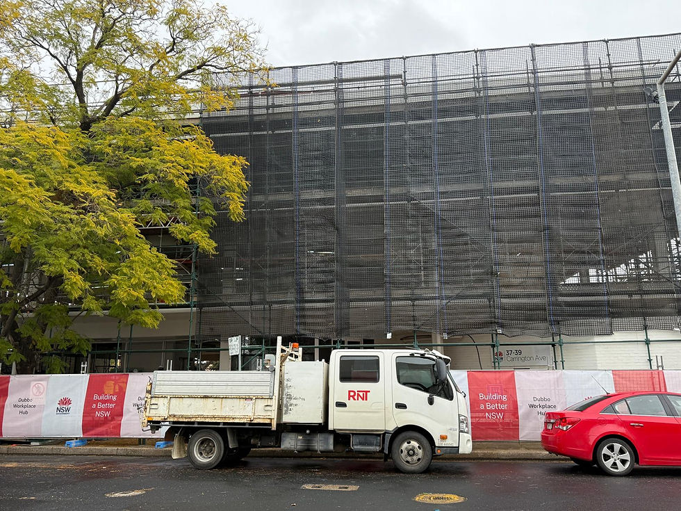 RNT truck on site at the NSW Government Dubbo Workplace Hub redevelopment.jpeg