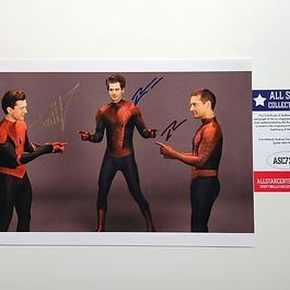 Tom Holland - Gold Ink, Andrew Garfield - Blue Ink, Tobey Maguire - Black Ink