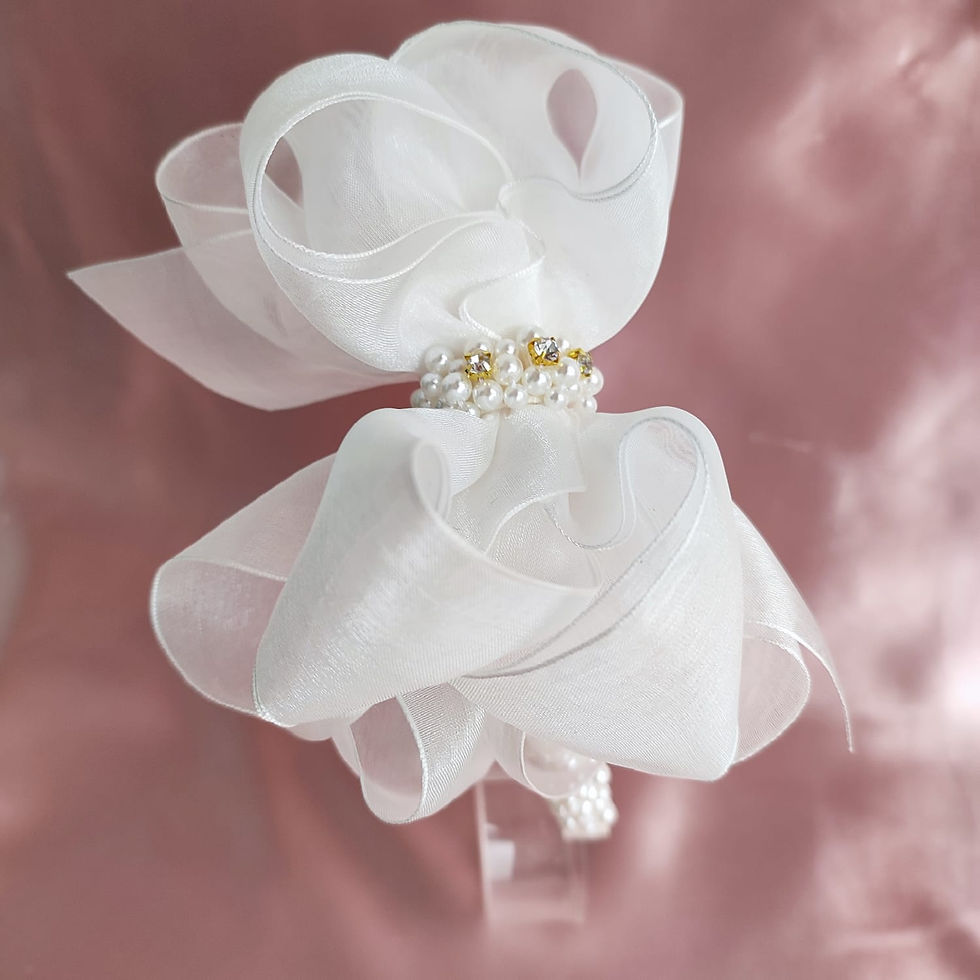 Miniatura: Arco bordado com Laço triplo