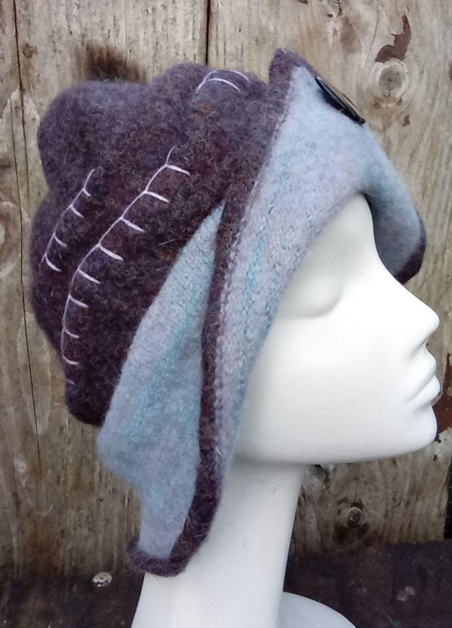 Thumbnail: Morning Mist - felted hat
