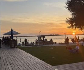 Sunset view at Port 27 near Haines City, Florida, just minutes from Sunny Cozy Mirage vacation rental.