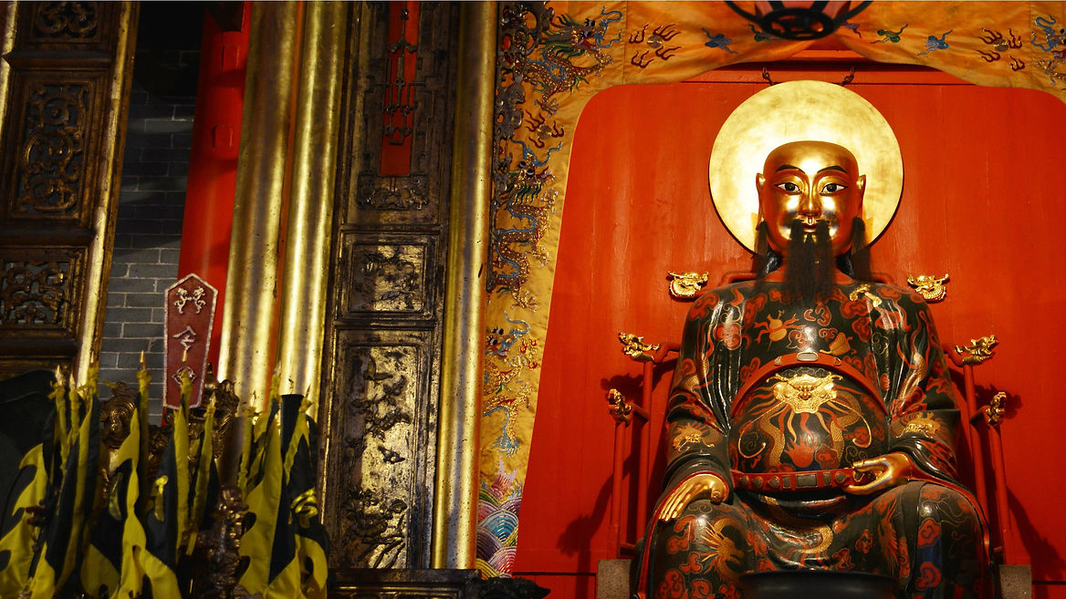 Bild einer chinesischen Staue.