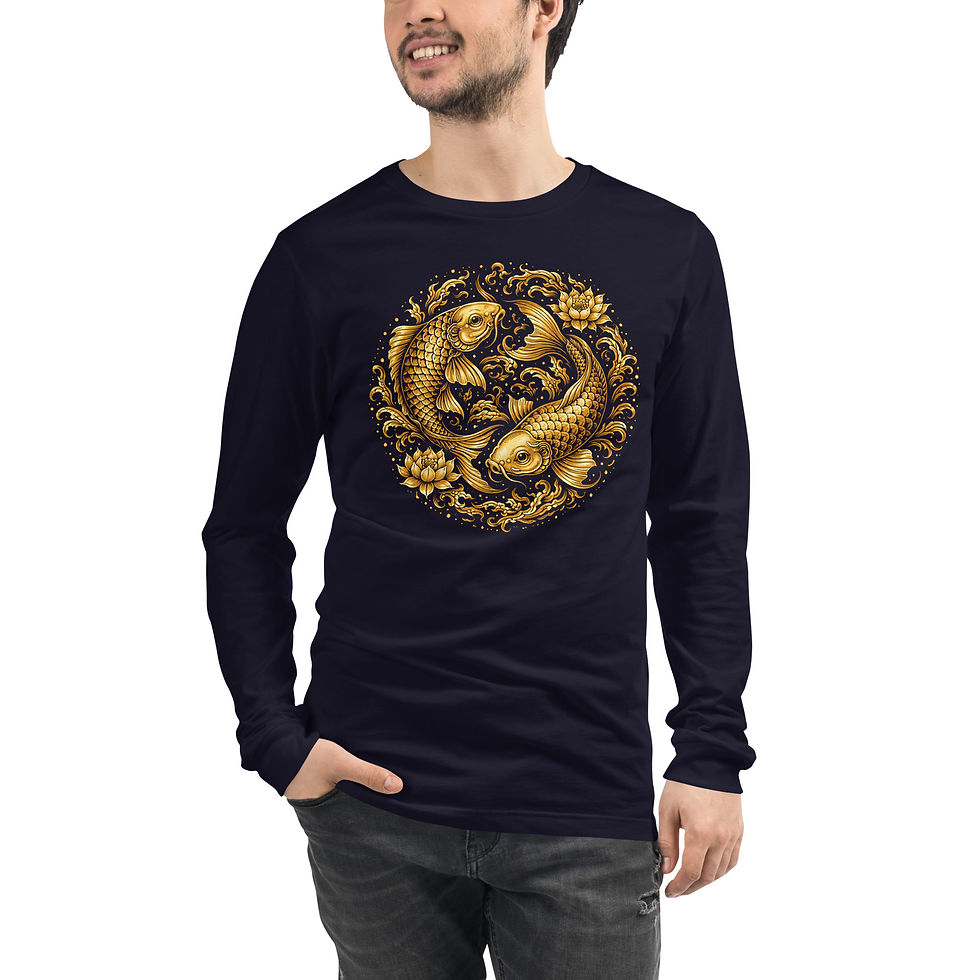Miniaturbild: Koi - Unisex Long Sleeve Tee 