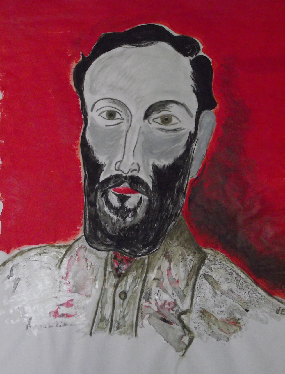 Technique mixte acrylique et colage 50 X