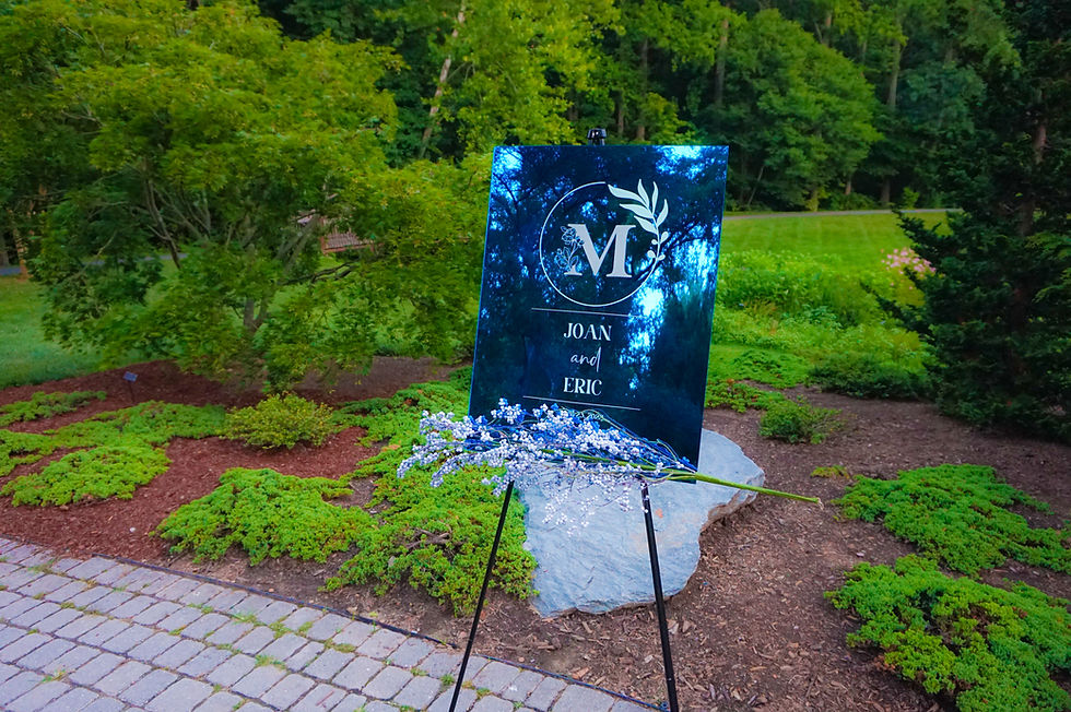 Thumbnail: Monogram Welcome Wedding Sign