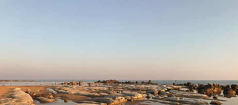 Rustgevende foto aan zee