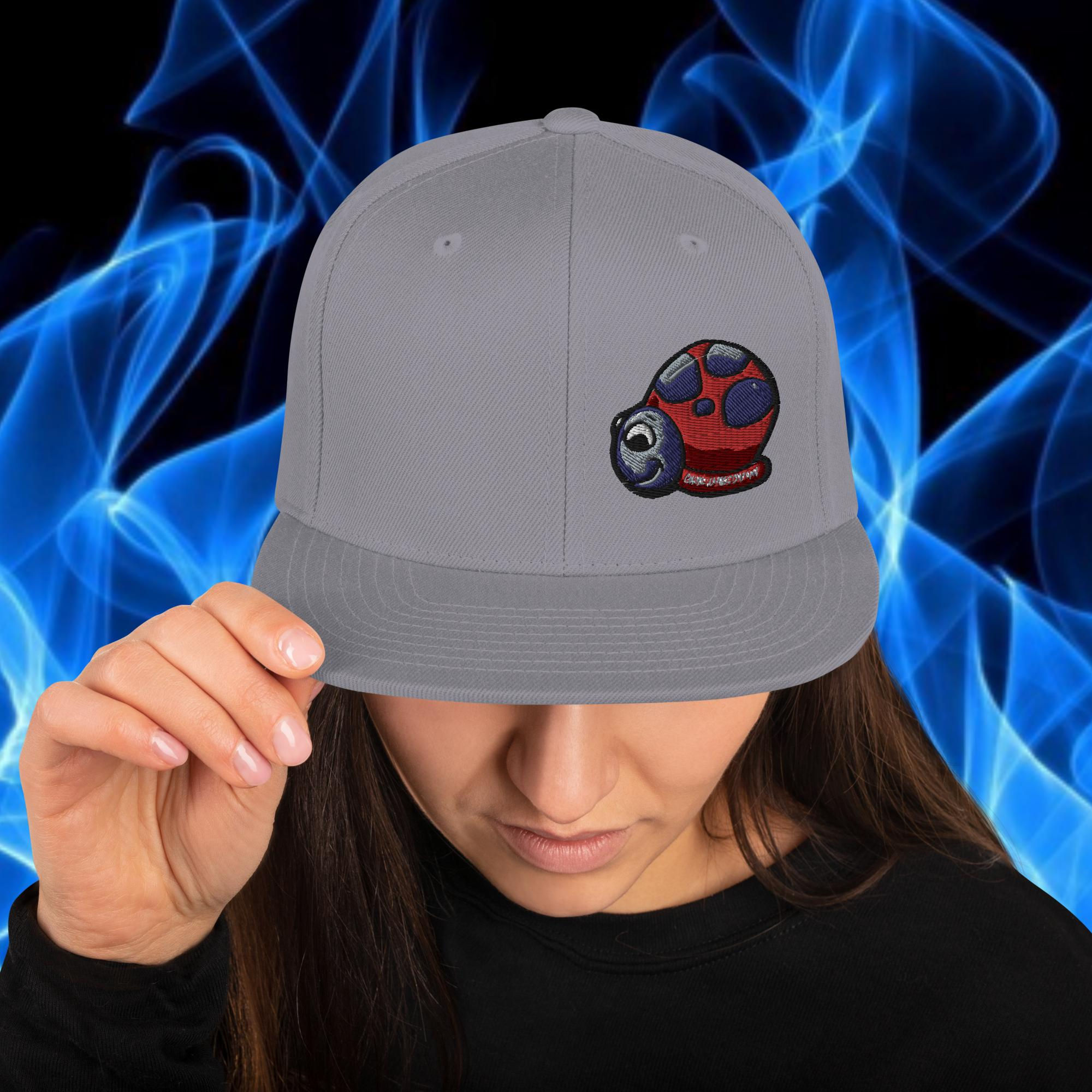 Embroidered Ladybug Snapback Hat