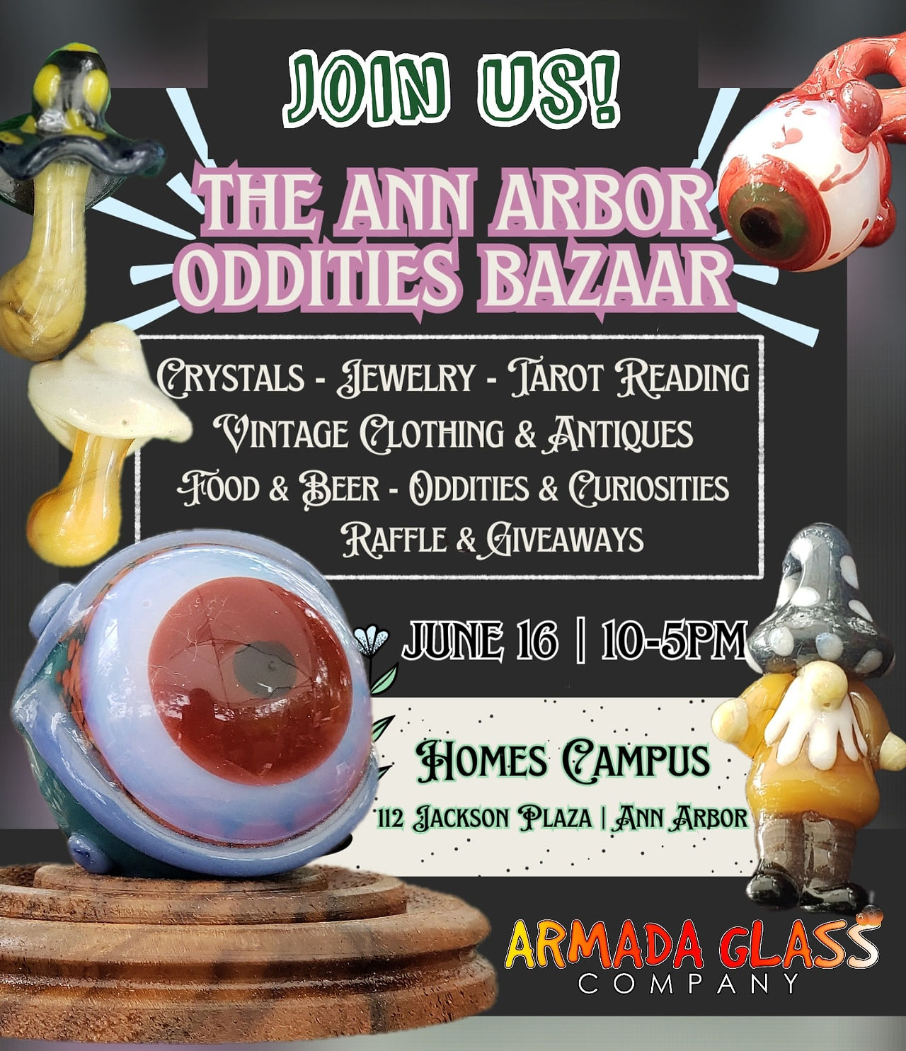 Armada Glass Company at the Ann Arbor Oddites Bazaar!