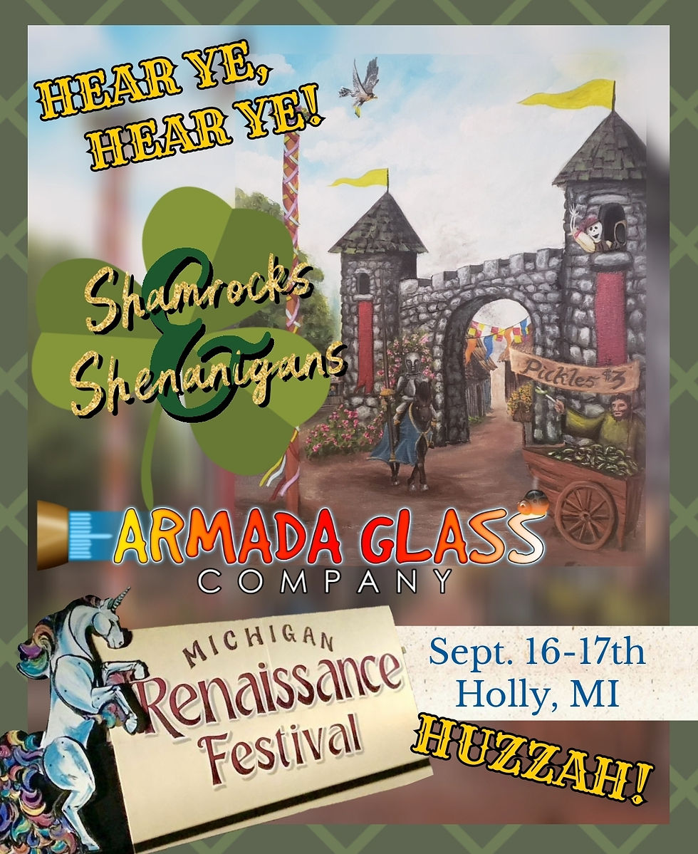 Armada Glass Company at the Michigan Renaissance Festival Sept. 16th & 17th