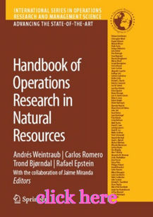 Handbook Of Operations Research In Natural Resources