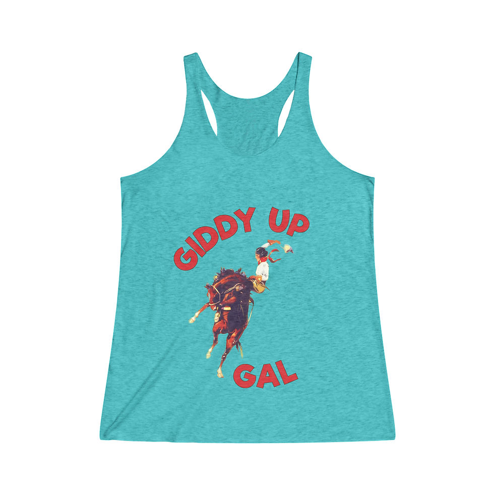 Thumbnail: Women's Tri-Blend Racerback Tank